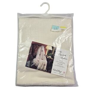 NEW Charles Craft Lady Elizabeth Afghan 14 ct Cross Stitch blanket Blank 48x58"